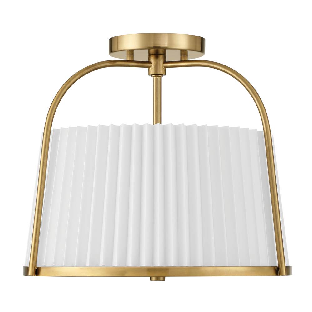 Hunter 48242 Alturas Gold Atmore 2 Light Large Semi Flush Gold Image 1