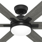 Hunter 52783 Matte Black 52 Inch Georgetown Energy Star Hunterexpress Matte Black Ceiling Fan With Led Light Kit And Handheld Remote Image 4