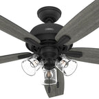 Hunter 51614 Matte Black 60 Inch Dondra Matte Black Ceiling Fan With Led Light Kit And Pull Chain Image 2