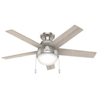 Hunter 50278 Brushed Nickel 46'' Anslee Lp-brushed Nickel Image 1