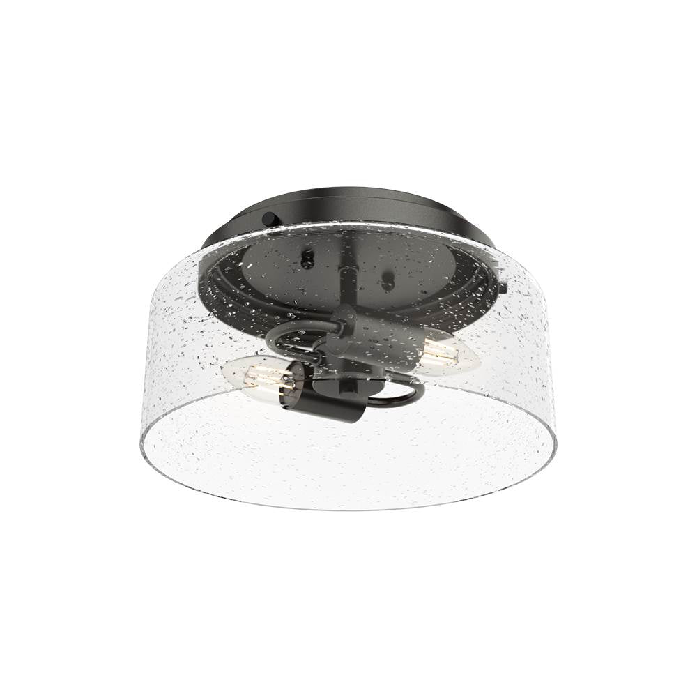 Hunter 19015 Noble Bronze Hartland 2 Light Flush Mount Image 1
