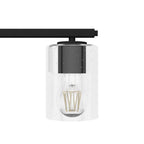 Hunter Kerrison Natural Iron With Seeded Glass 4 Light Vanity Wall Light Fixture