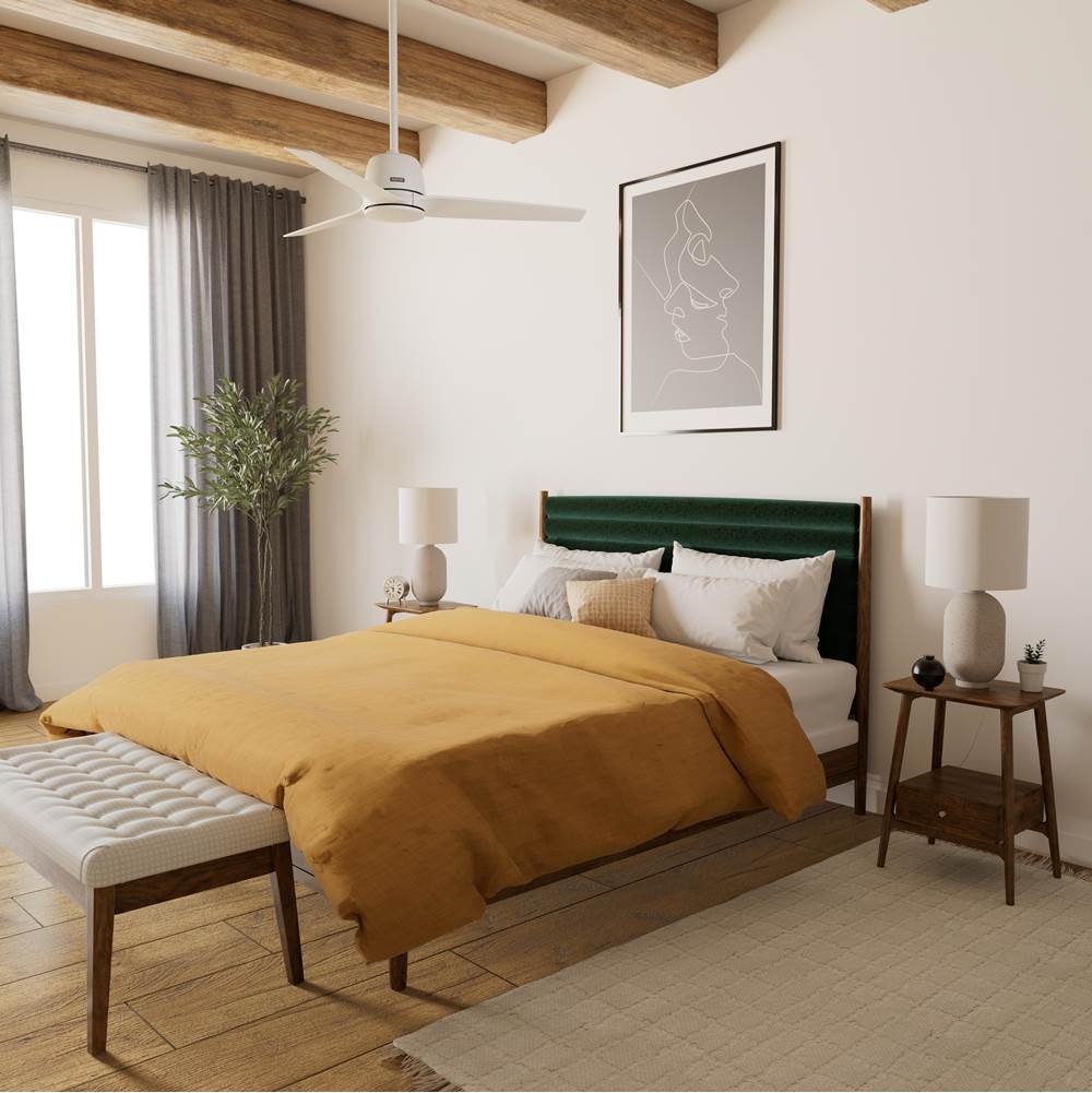 Hunter 52605 Matte White 52 Inch Malden - Matte White Image 2