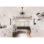 Hunter 52969 Matte Black 20 Inch Rotonda Matte Black Ceiling Fan With Led Light Kit And Handheld Remote Image 3