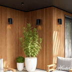 Hunter 46035 Matte Black Kennicott  Outdoor 1 Light Small Wall Light Black Image 7