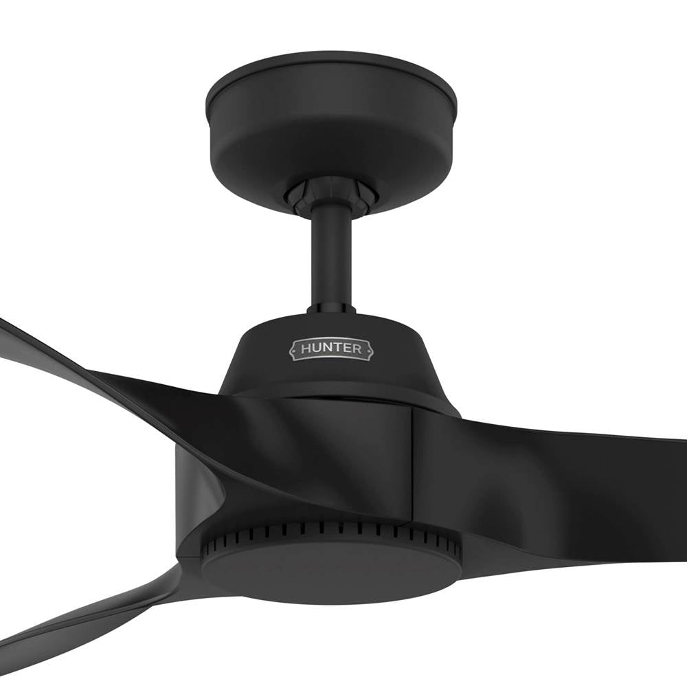 Hunter 52616 Matte Black 52in Mosely - Black Image 7