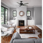 Hunter 52397 Matte Black 52 Inch Newsome Matte Black Ceiling Fan And Pull Chain Image 4