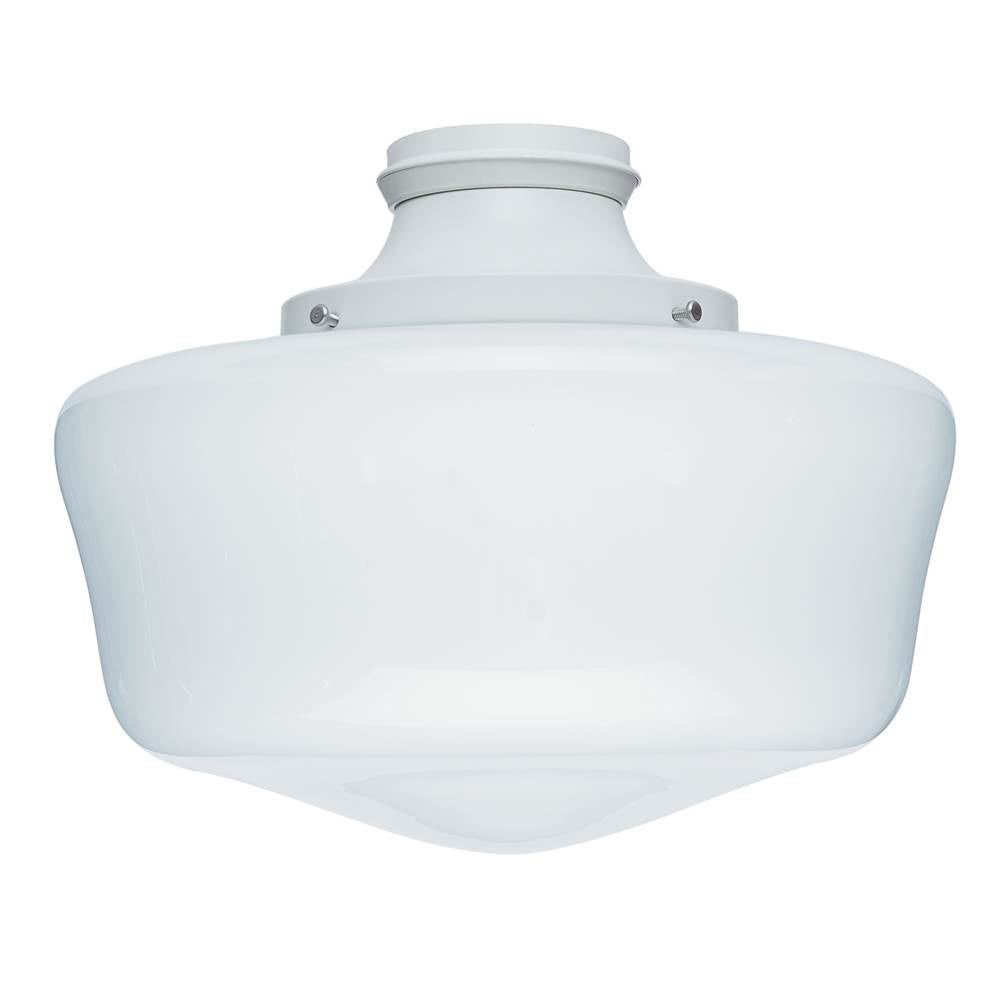 Hunter 99164 White Original  Damp-rated Traditional Globe Light Kit, White Image 1