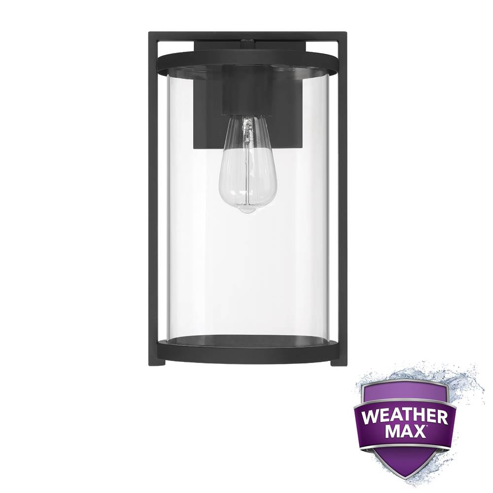 Hunter Astwood Outdoor 1 Light Medium Wall Light Black