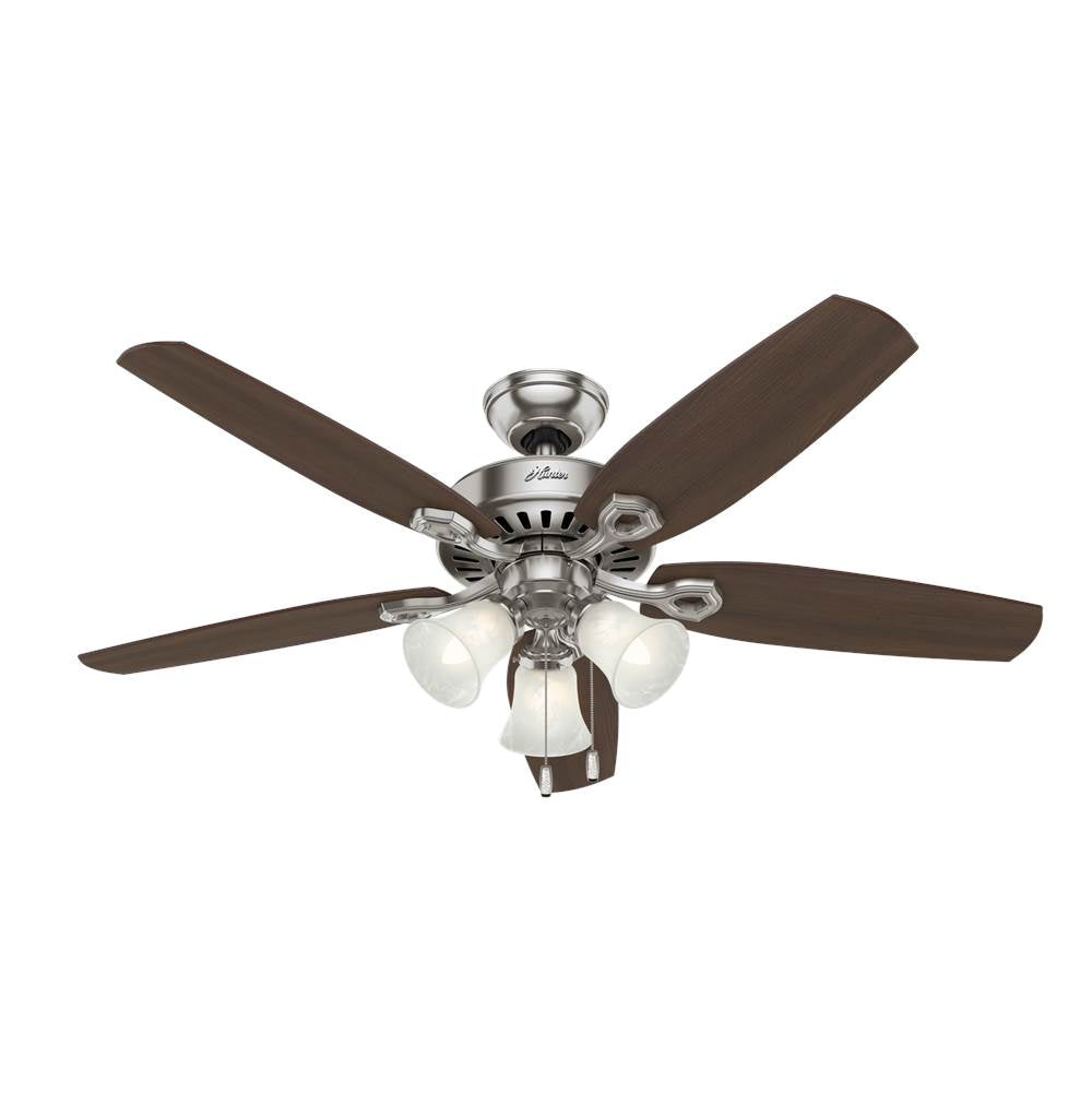 Hunter 53237 Brushed Nickel 52'' Builder Plus-brushed Nickel Image 1