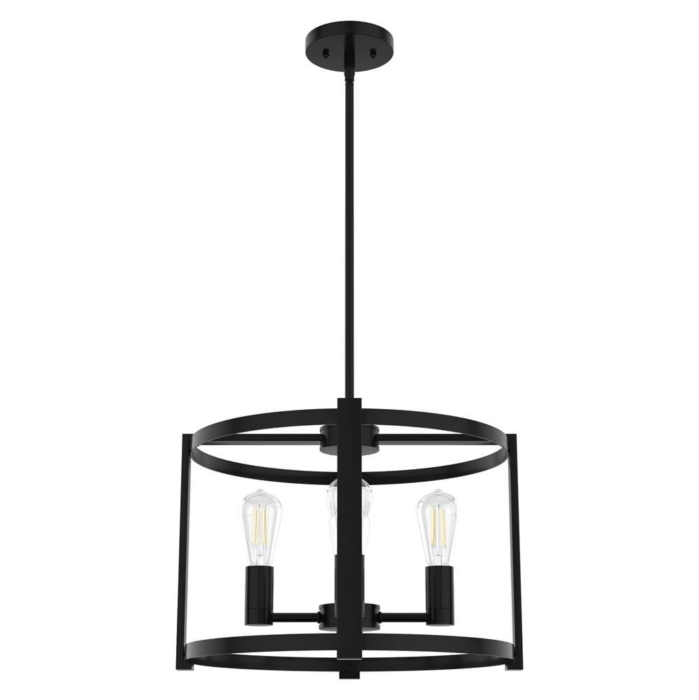 Hunter Astwood 4 Light Chand Matte Black