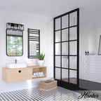 Hunter 48004 Matte Black Astwood Matte Black With Clear Glass 3 Light Vanity Wall Light Fixture Image 5
