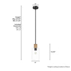 Hunter 13110 Noble Bronze Hunter Vanning Noble Bronze And Natural Sisal Rope With Clear Glass 1 Light Pendant Ceiling Light Fixture Image 4