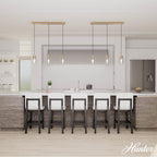 Hunter 13069 Alturas Gold Hartland Alturas Gold With Seeded Glass 3 Light Cluster Ceiling Light Fixture Image 6