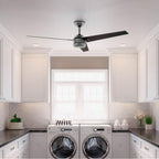 Hunter 52981 Matte Silver 60 Inch Cassius Energy Star Matte Silver Damp Rated Ceiling Fan And Wall Control Image 4