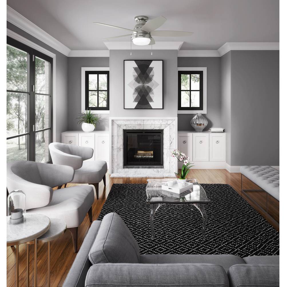 Hunter 52419 Brushed Nickel 52in Lilliana -  Brushed Nicked Image 3