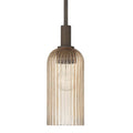 Hunter 13245 Matte Bronze Beverly Glen Jasmine Roth 1 Light Mini 4 Inch Pendant Image 1