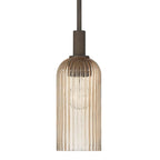 Hunter 13245 Matte Bronze Beverly Glen Jasmine Roth 1 Light Mini 4 Inch Pendant Image 1