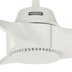Hunter 52998 Fresh White 60 Inch Mosley Energy Star Fresh White Damp Rated Ceiling Fan And Wall Control Image 2