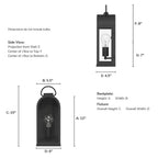 Hunter 46058 Matte Black Hunter Kendra Bell Matte Black With Clear Glass 1 Light Image 5