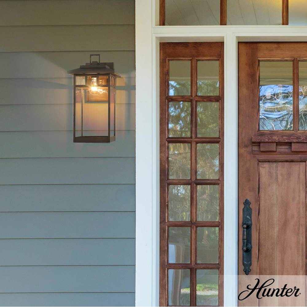 Hunter 46073 Matte Bronze Hunter Yancy House Matte Bronze With Clear Glass 1 Light Image 8