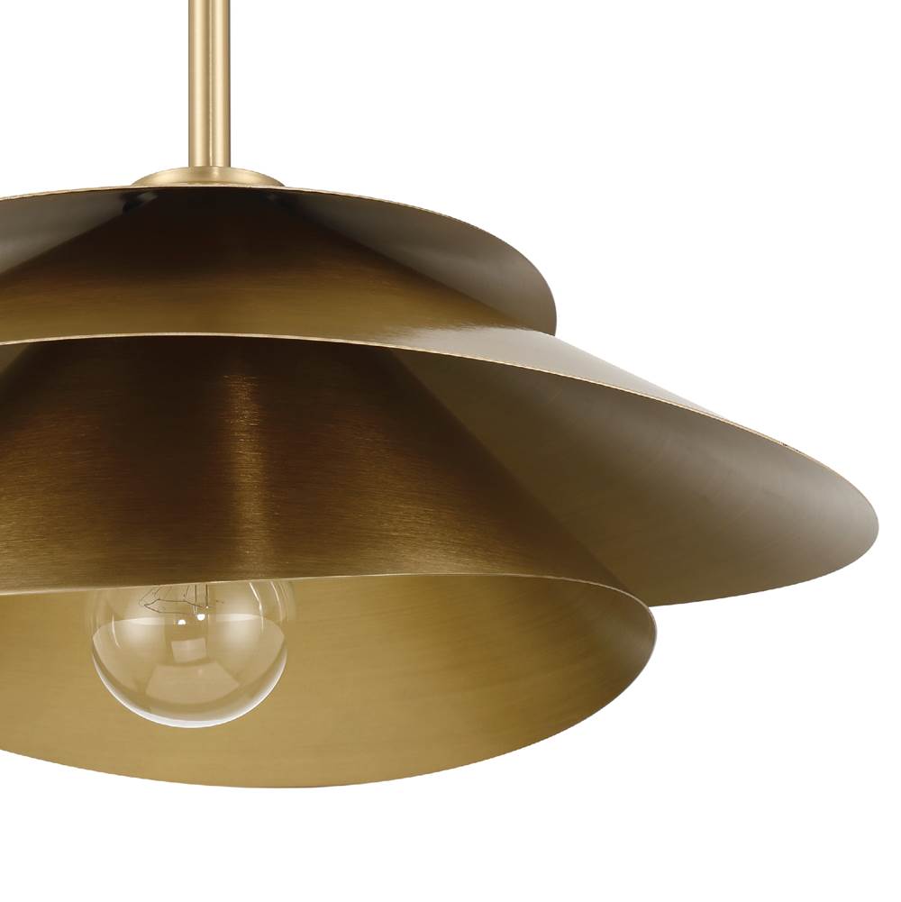 Hunter 48156 Alturas Gold Hiro 1 Light Large Pendant Gold Image 2