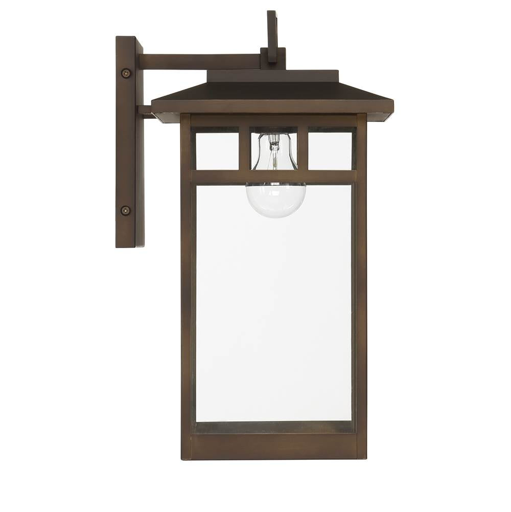 Hunter 46073 Matte Bronze Hunter Yancy House Matte Bronze With Clear Glass 1 Light Image 3