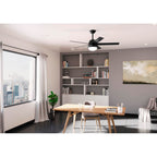 Hunter 52385 Matte Black 52 Inch Anslee Matte Black Ceiling Fan With Led Light Kit And Pull Chain Image 4