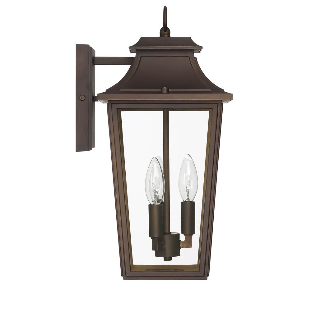 Hunter 46083 Matte Bronze Hunter Spring Cove Matte Bronze With Clear Glass 3 Light Image 3