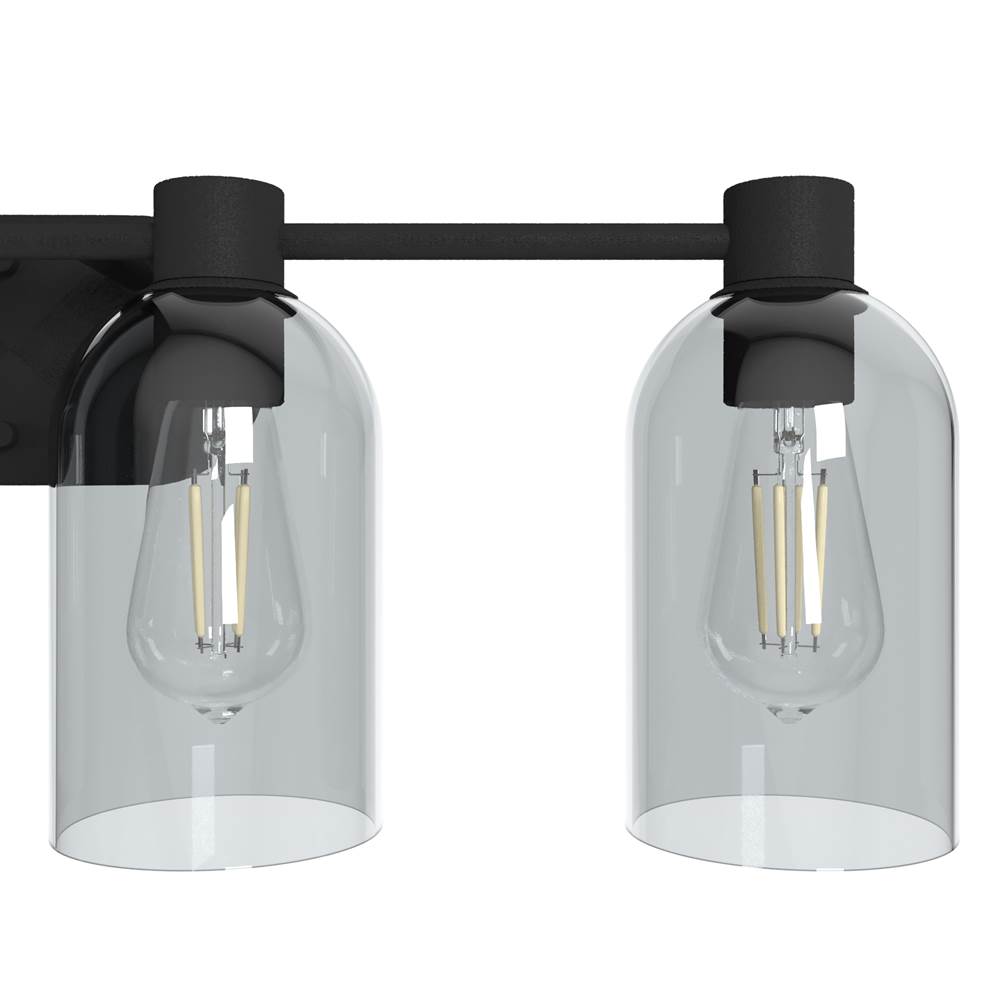 Hunter 19711 Natural Iron Hunter Lochemeade Natural Iron 4 Light Vanity Wall Light Fixture Image 4