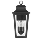 Hunter 46082 Matte Black Hunter Spring Cove Matte Black With Clear Glass 3 Light Image 1