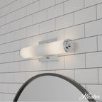 Hunter Holly Grove Holly Grove 2 Light Vanity 18 Inch Chrome