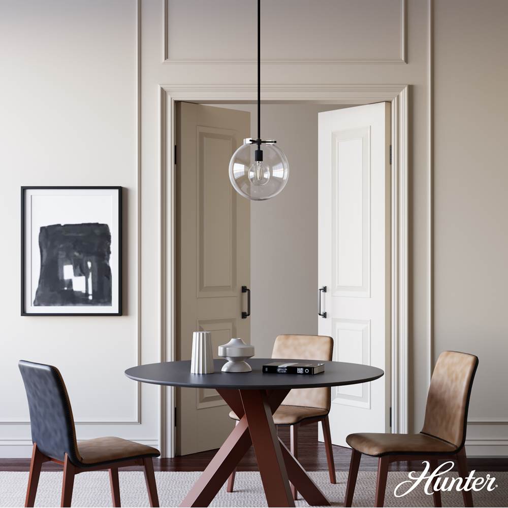Hunter Sacha 1 Light Pendant Ni