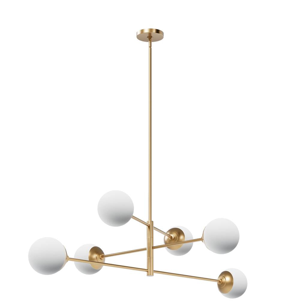 Hunter 13207 Alturas Gold Hepburn 6 Light Extra Large Chandelier Gold Image 1