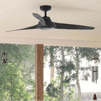 Hunter 52997 Matte Black 60 Inch Mosley Energy Star Matte Black Damp Rated Ceiling Fan And Wall Control Image 9