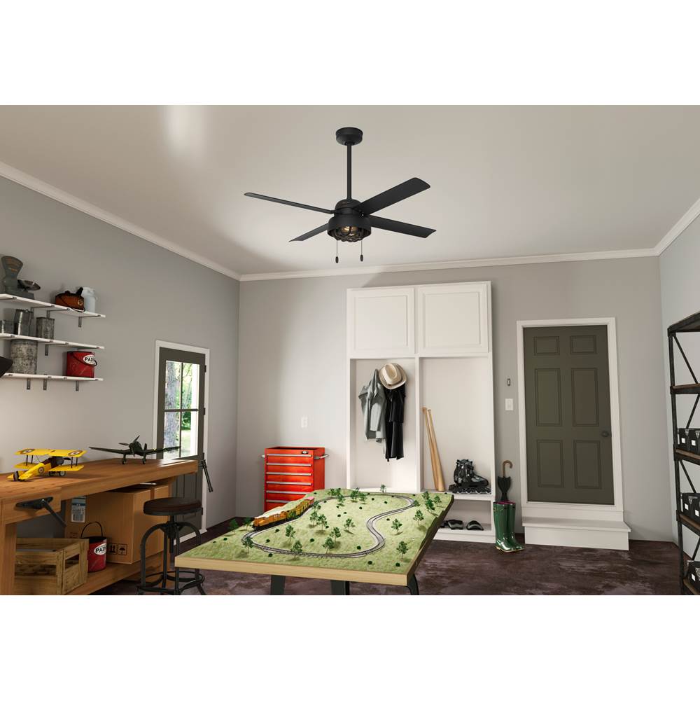 Hunter Spring Mill 52'' Spring Mill -flat Matte Black