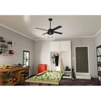 Hunter Spring Mill 52'' Spring Mill -flat Matte Black