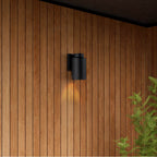 Hunter 46035 Matte Black Kennicott  Outdoor 1 Light Small Wall Light Black Image 6