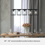 Hunter 48013 Matte Black Astwood Matte Black With Clear Glass 5 Light Chandelier Ceiling Light Fixture Image 2