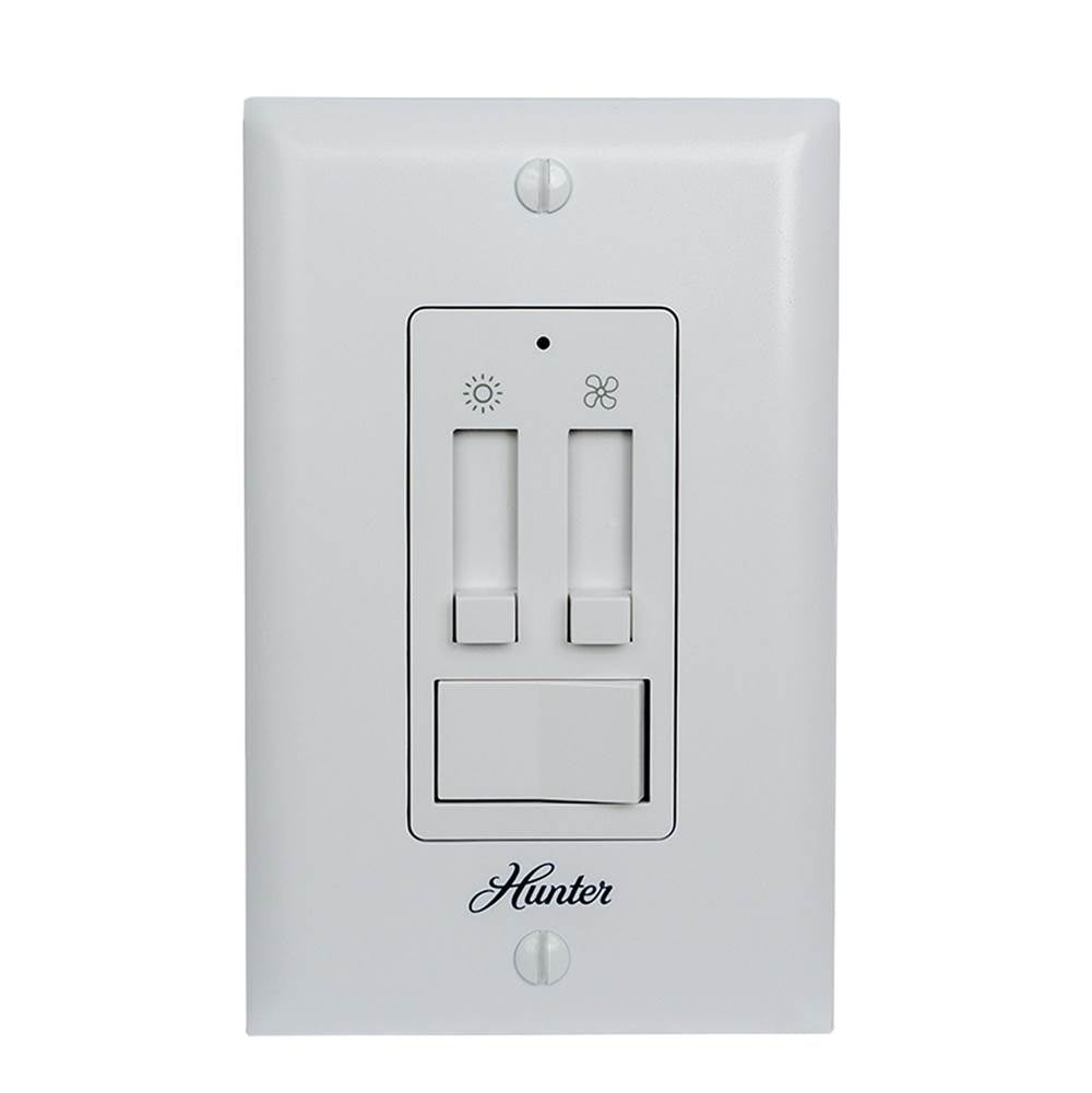 Hunter 99816 Fresh White Multi-fan Wall Control Image 1