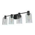Hunter 19711 Natural Iron Hunter Lochemeade Natural Iron 4 Light Vanity Wall Light Fixture Image 1