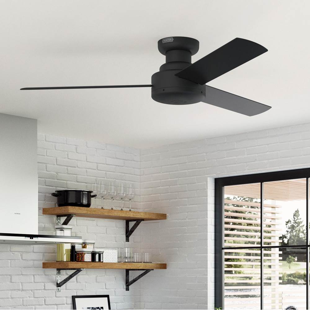 Hunter 52407 Matte Black 52in Presto Lp -flat Matte Black Image 3