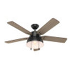 Hunter 59307 Matte Black 52'' Mill Valley-matte Black Image 1