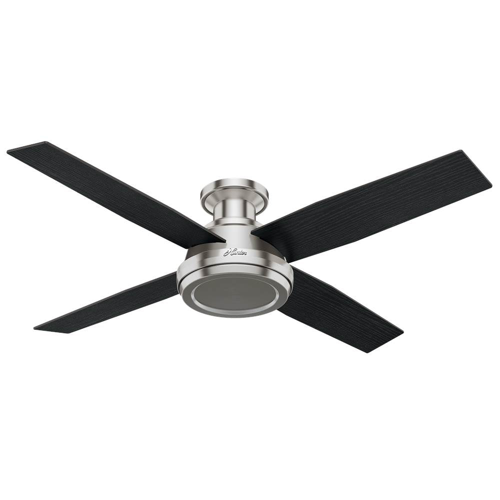 Hunter 59247 Brushed Nickel 52'' Dempsey Lowpro-brushed Nickel-no Light Image 1