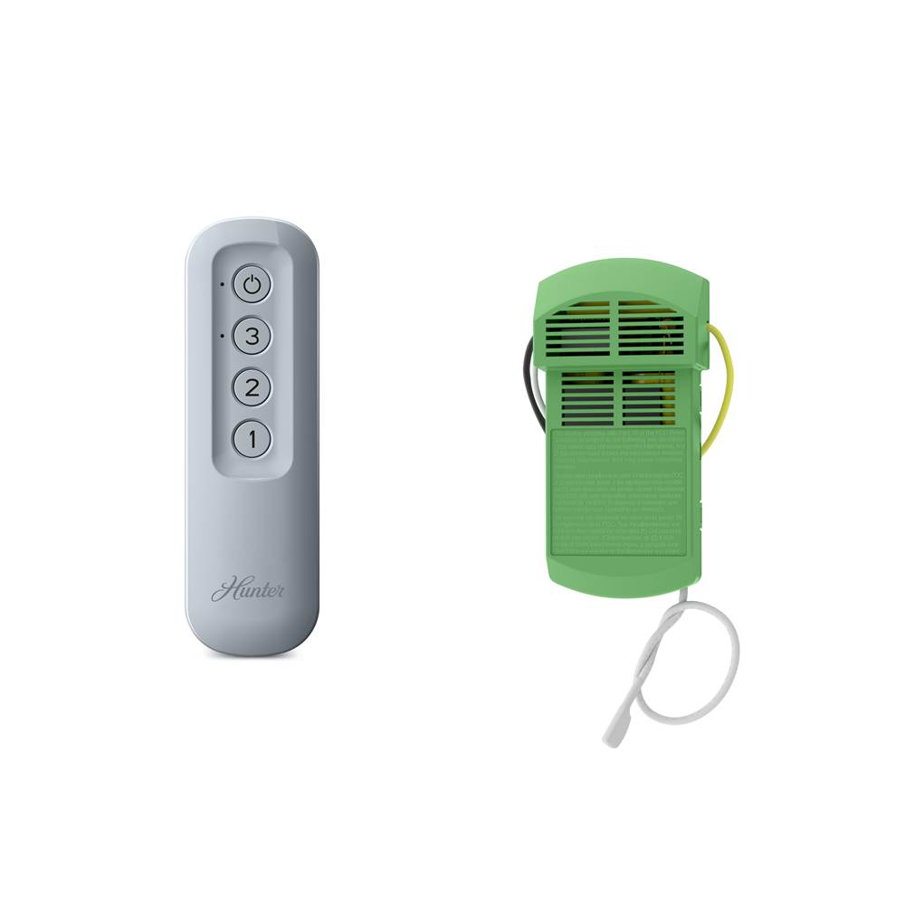 Hunter 99729 Dove Grey Universal No Light Handheld Remote With Receiver Image 1