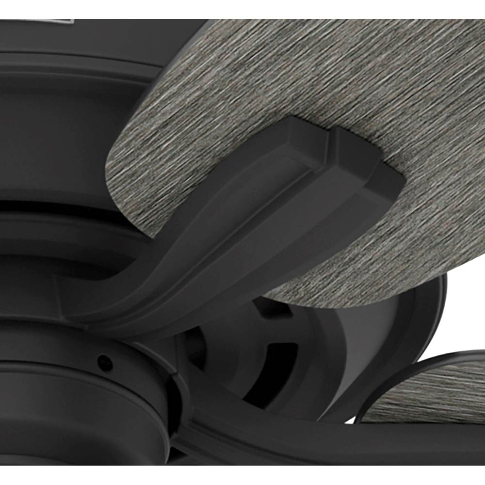 Hunter 51614 Matte Black 60 Inch Dondra Matte Black Ceiling Fan With Led Light Kit And Pull Chain Image 7