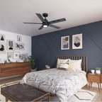 Hunter 52850 Matte Black 52 Inch Erling Energy Star Matte Black Ceiling Fan With Led Light Kit And Handheld Remote Image 5