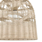 Hunter 48200 Matte Black Baskel 1 Light Large Pendant Rattan Image 2
