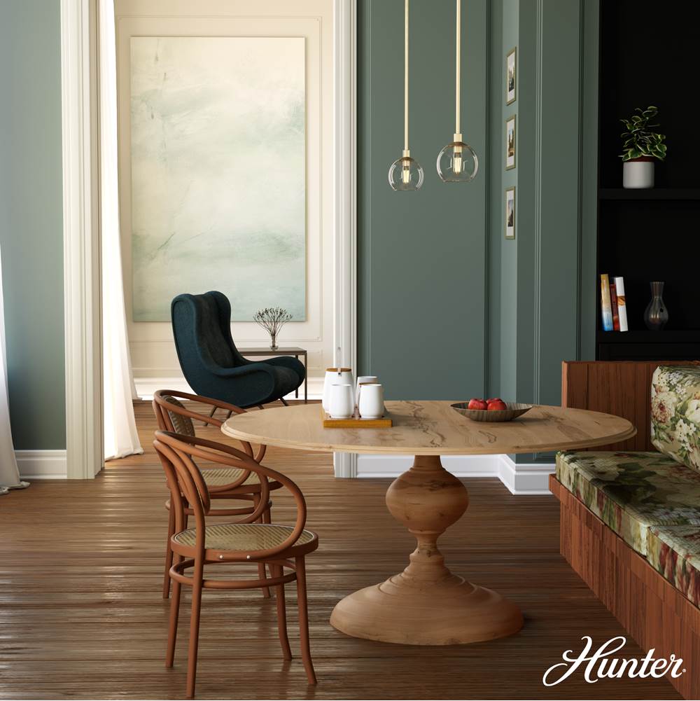 Hunter 19504 Alturas Gold Xidane 1 Light Mini Pendant Image 4