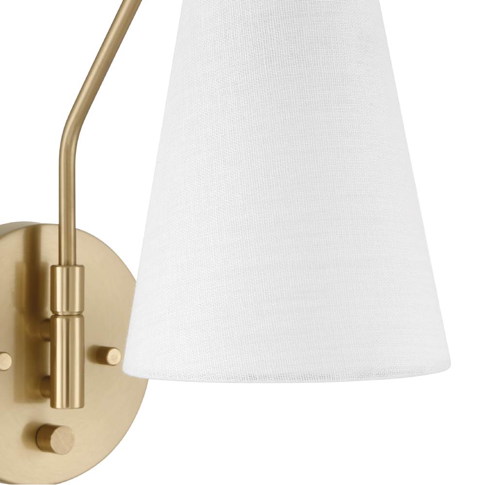 Hunter 48173 Alturas Gold Valley Park 1 Light Large Pin Up Sconce Gold Image 4